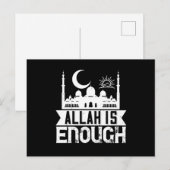islam - Allah is genoeg Briefkaart (Voorkant / Achterkant)