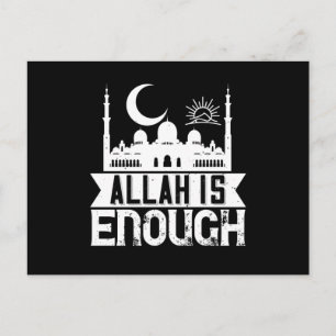 islam - Allah is genoeg Briefkaart