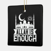 Islam - Allah is genoeg Keramisch Ornament (Links)