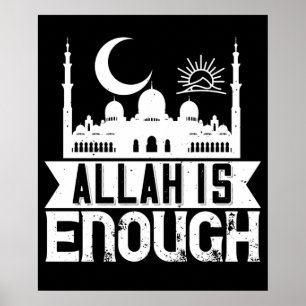 islam - Allah is genoeg Poster
