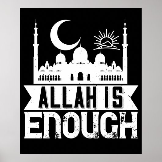 islam - Allah is genoeg Poster (Voorkant)
