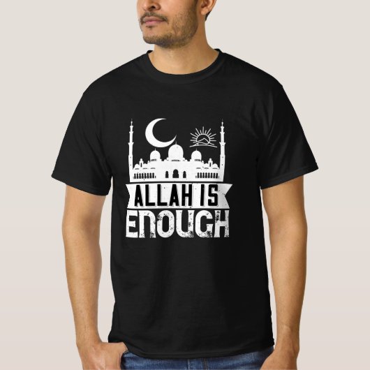 Islam - Allah is genoeg T-shirt (Voorkant)