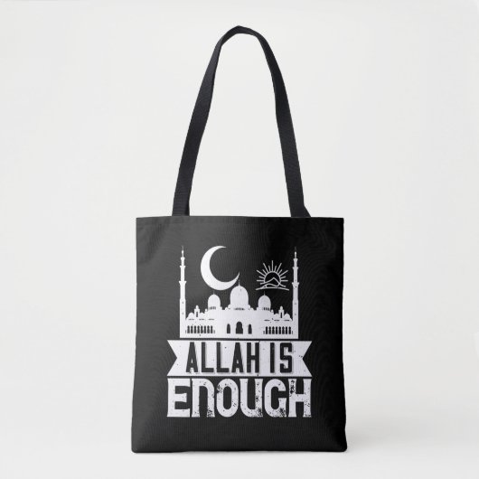 Islam - Allah Is Genoeg Tote Bag (Voorkant)