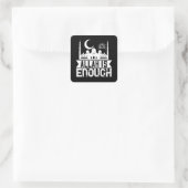 islam - Allah is genoeg Vierkante Sticker (Tas)