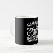 Islam - Allah maakt onmogelijk Koffiemok (Voorkant links)