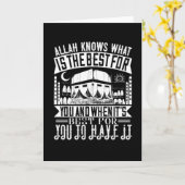 islam - Allah weet wat het beste voor jou is Kaart (Gele Bloem)
