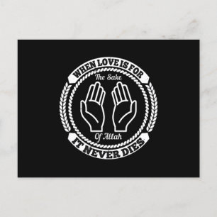 islam als liefde voor Allah is Briefkaart