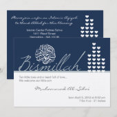 Islam aqiqah aqeeqah uitnodiging bismillah (Voorkant / Achterkant)