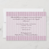 Islam Aqiqah Baby kondigt  aan Kaart (Achterkant)