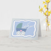 Islam Aqiqah feliciteert moslim baby buggy Kaart (Gele Bloem)