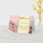 Islam aqiqah gefeliciteerd moslim baby kaart (Gele Bloem)