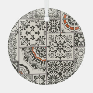 Islam Arabisch Majolica Tegels Patchwork Glas Ornament