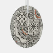 Islam Arabisch Majolica Tegels Patchwork Glas Ornament (Voorkant Rechts)