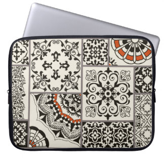 Islam Arabisch Majolica Tegels Patchwork Laptop Sleeve
