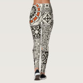 Islam Arabisch Majolica Tegels Patchwork Leggings (Achterkant)