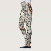 Islam Arabisch Majolica Tegels Patchwork Leggings (Links)