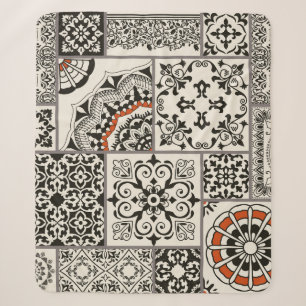 Islam Arabisch Majolica Tegels Patchwork Sherpa Deken