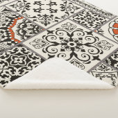 Islam Arabisch Majolica Tegels Patchwork Sherpa Deken (3/4)
