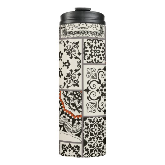 Islam Arabisch Majolica Tegels Patchwork Thermosbeker (Voorkant)