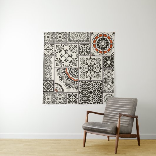 Islam Arabisch Majolica Tegels Patchwork Wandkleed (In situ)