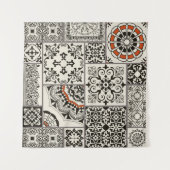 Islam Arabisch Majolica Tegels Patchwork Wandkleed (Voorkant)