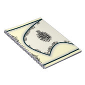 Islam bismillah damask falcon calligrafie notebook notitieboek (Rechterzijde)