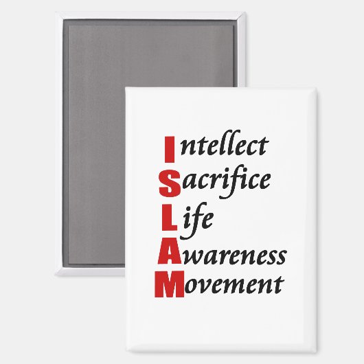 ISLAM-Button Magneet (Voorkant / Achterkant)