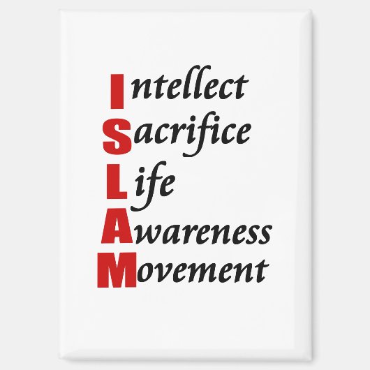 ISLAM-Button Magneet (Voorkant)