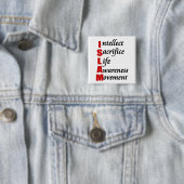 ISLAM-Button Vierkante Button 5,1 Cm (In situ)