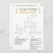 Islam editie kruiswoordquiz puzzel Hoofdstuk I Kaart (Voorkant / Achterkant)