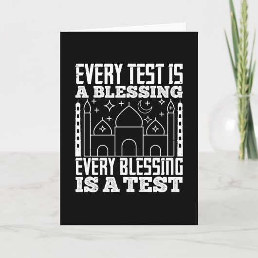 Islam - Elke test is een zegen Kaart (Voorkant)