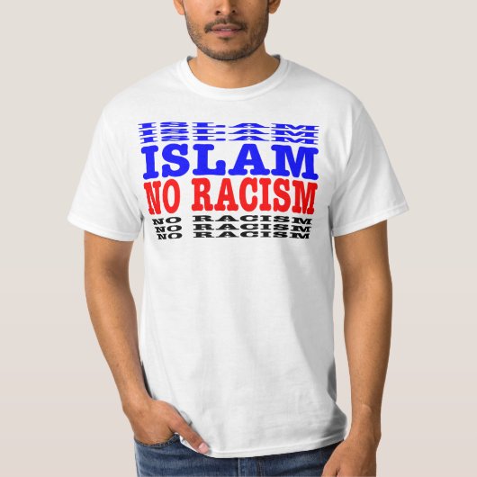 islam geen racisme t-shirt (Voorkant)