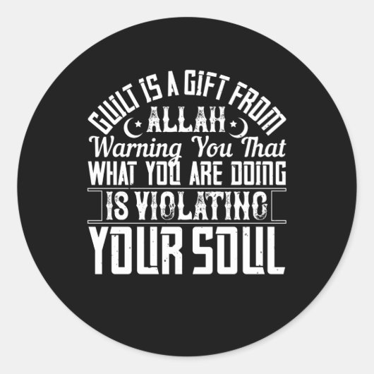 islam - gif is een cadeau van allah ronde sticker (Voorkant)