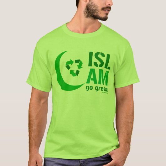Islam - Go Green T-shirt (Voorkant)