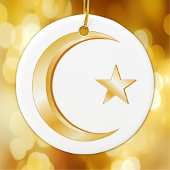 Islam, gouden symbool keramisch ornament
