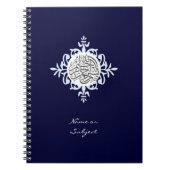 Islam Islamic Bismillah basmala damasblauw Notitieboek (Voorkant)