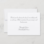 Islam Islamic damask bedankt je bruiloft verloving (Achterkant)