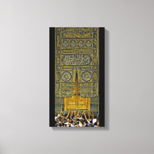 Islam Islamitische Arabisch Calligrafie Hajj Kaaba Canvas Afdruk