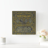 Islam Islamitische Arabisch Calligrafie Hajj Kaaba Vierkante Klok (Huis)