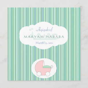 Islam Islamitische baby geboorte Aqeeqah groene li Kaart