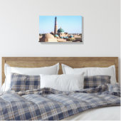 Islam Khodja Minaret & moskee - Khiva, Oezbekistan Canvas Afdruk (Insitu (Slaapkamer))