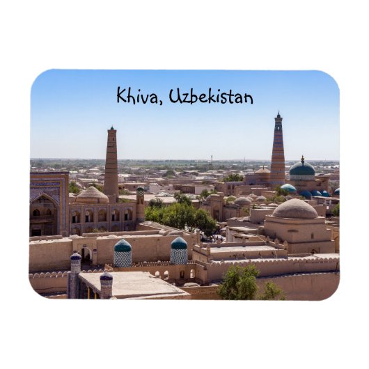 Islam Khodja Mosque en Citadel Kunya-ark - Khiva Magneet (Horizontaal)