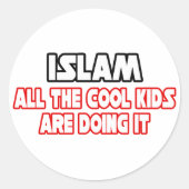 Islam... Koel Kind Ronde Sticker (Voorkant)