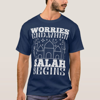 Islam maakt zich zorgen als Salah begint T-shirt