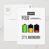 Islam motivatie beschuldiging Iman Ramadan Islamit Briefkaart (Voorkant / Achterkant)
