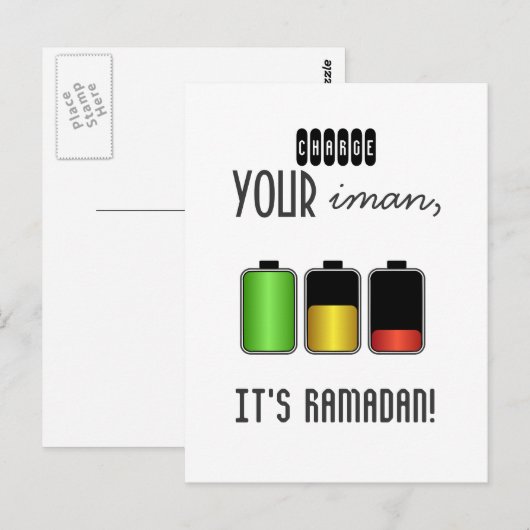 Islam motivatie beschuldiging Iman Ramadan Islamit Briefkaart (Voorkant / Achterkant)