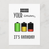 Islam motivatie beschuldiging Iman Ramadan Islamit Briefkaart (Voorkant)