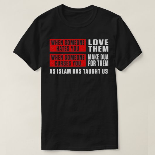 Islam Muslim Dua Allah Alhamdulillah Religion Rama T-shirt (Design voorkant)