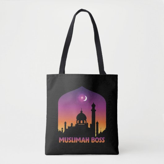 Islam Muslimah Boss Religieuze Arabische moslim Tote Bag (Voorkant)