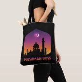 Islam Muslimah Boss Religieuze Arabische moslim Tote Bag (Dichtbij)
